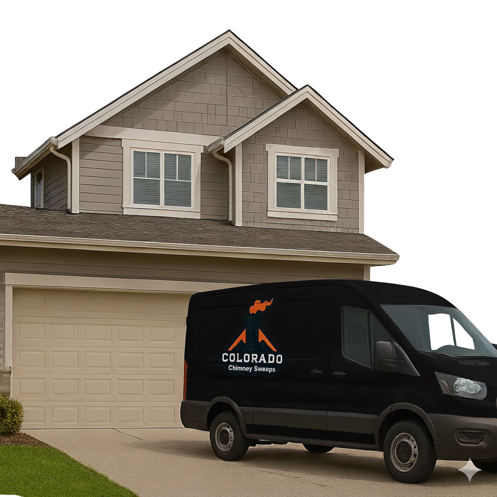 Colorado Chimney Sweeps branded service vehicle