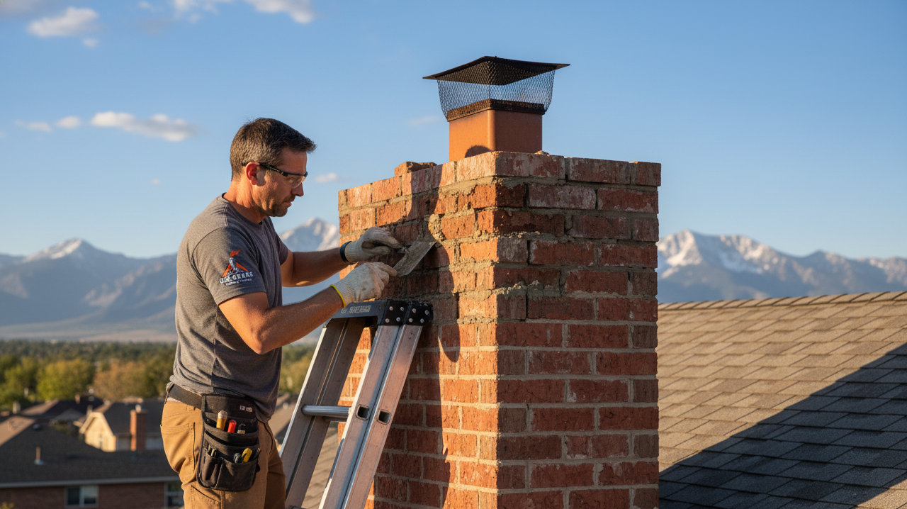 Icon representing chimney repair and restoration service